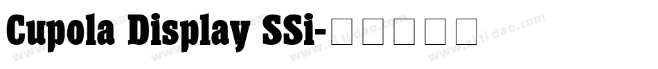 Cupola Display SSi字体转换